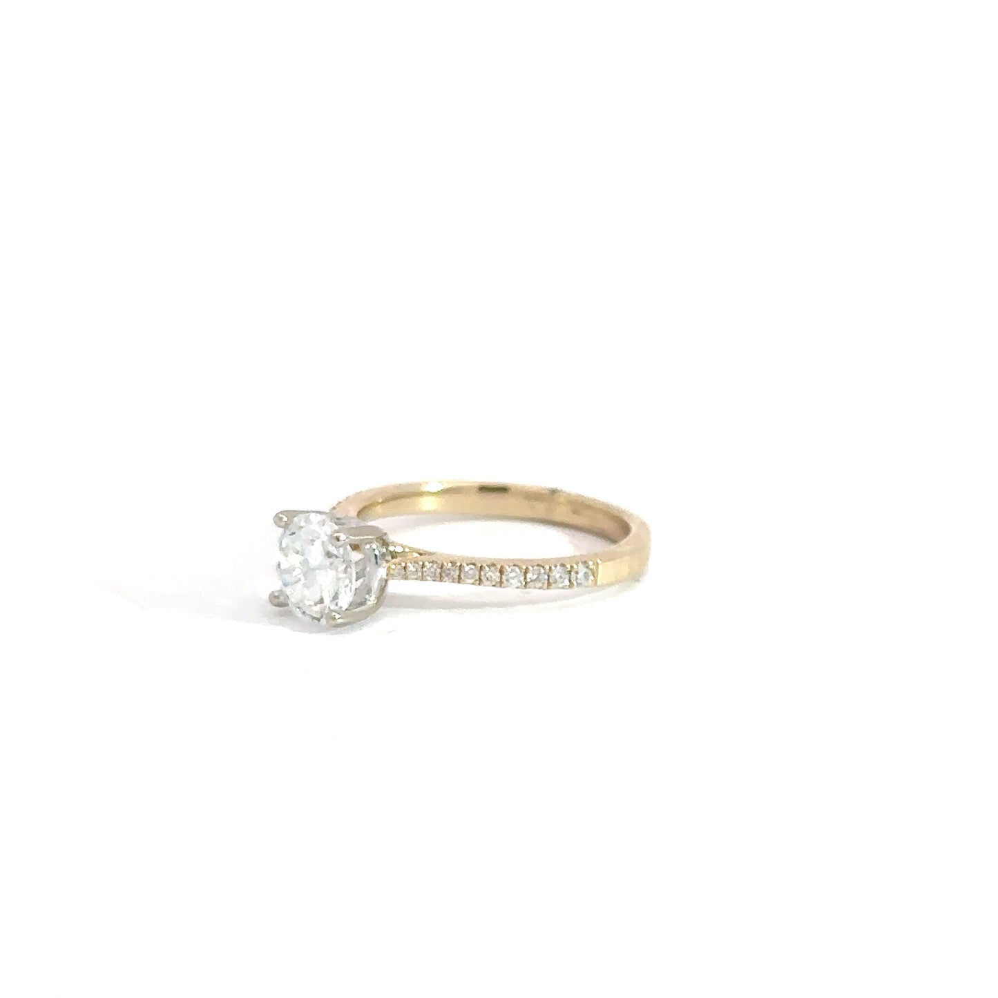 14k Yellow Gold 1.16cttw Lab Grown Diamond Engagement Ring