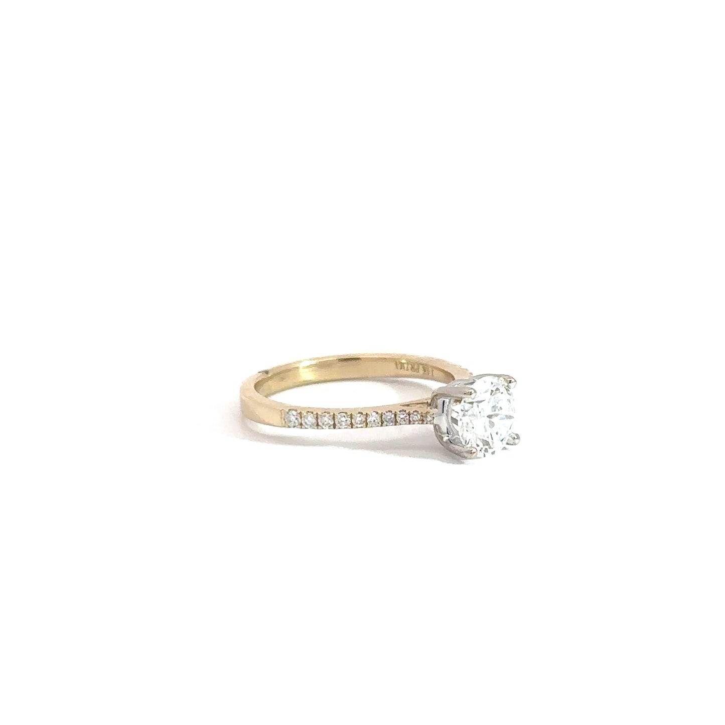 14k Yellow Gold 1.16cttw Lab Grown Diamond Engagement Ring