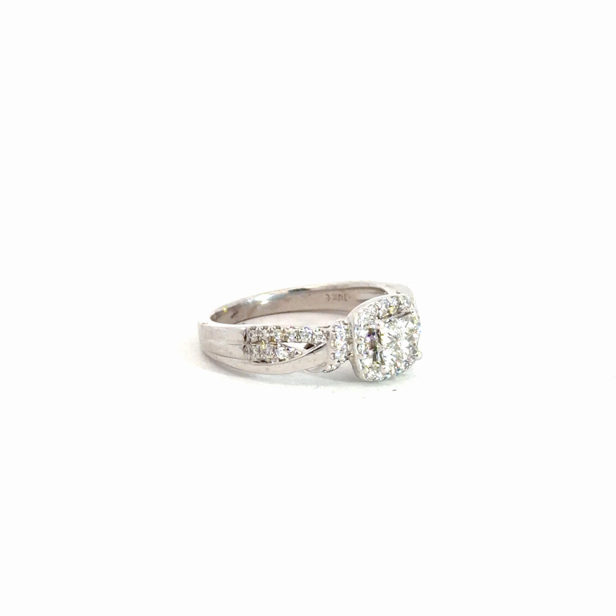 10k White Gold Diamond Ring .50cttw