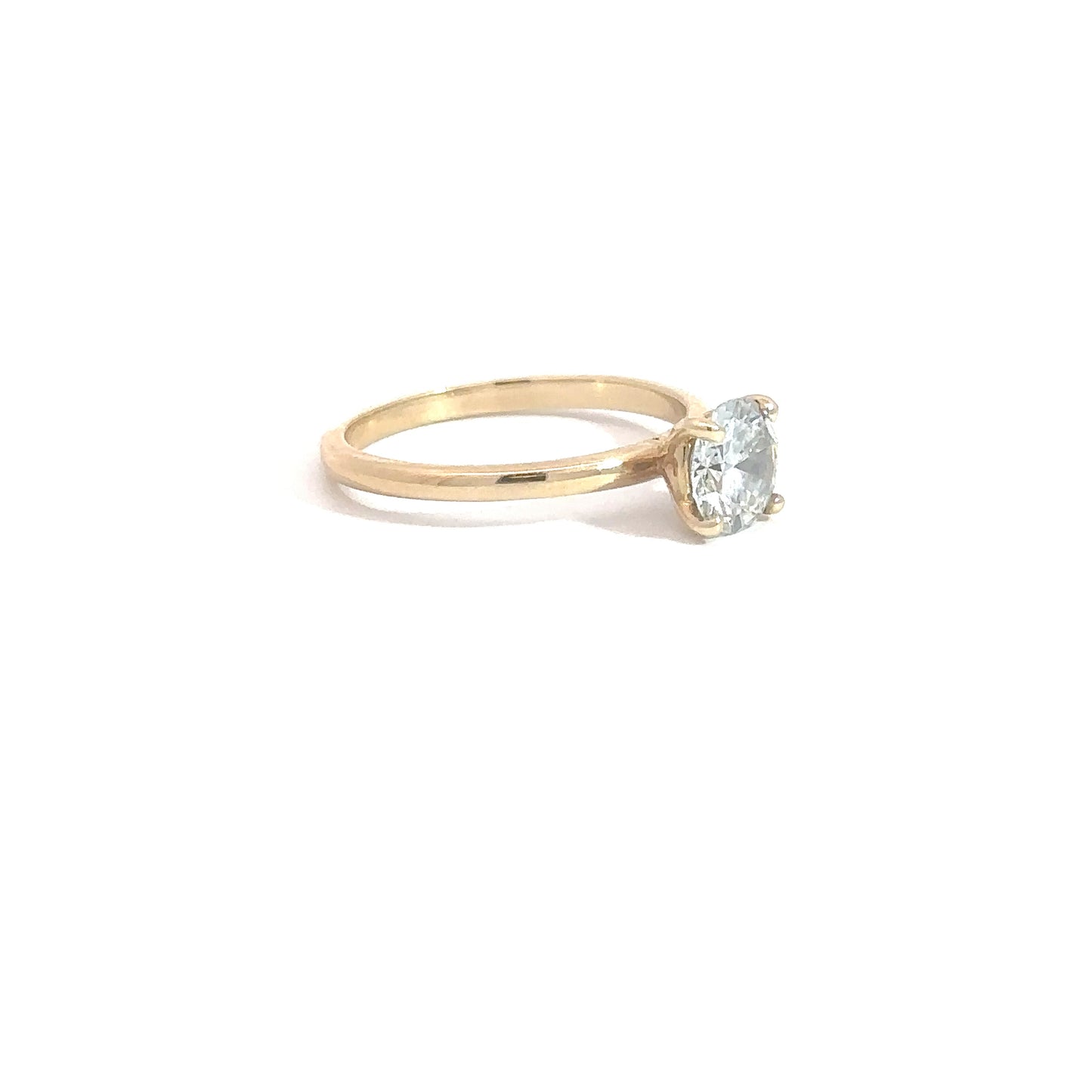 14k Yellow Gold 1ct Lab Grown Diamond Engagement Ring