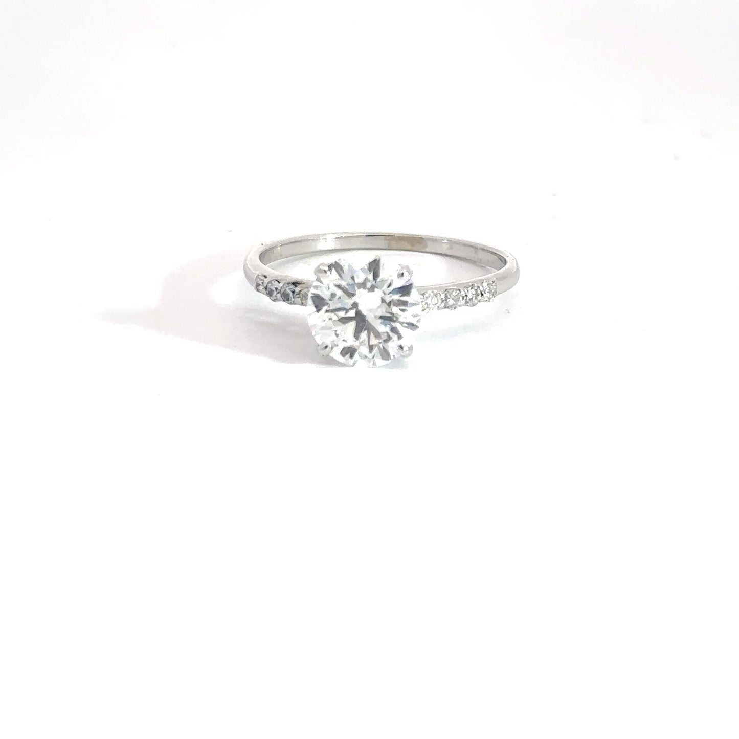 14k White Gold Lab Grown Diamond Engagement Ring 1.71cttw