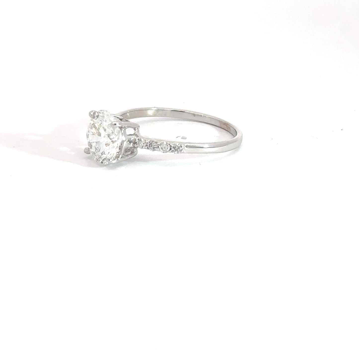 14k White Gold Lab Grown Diamond Engagement Ring 1.71cttw