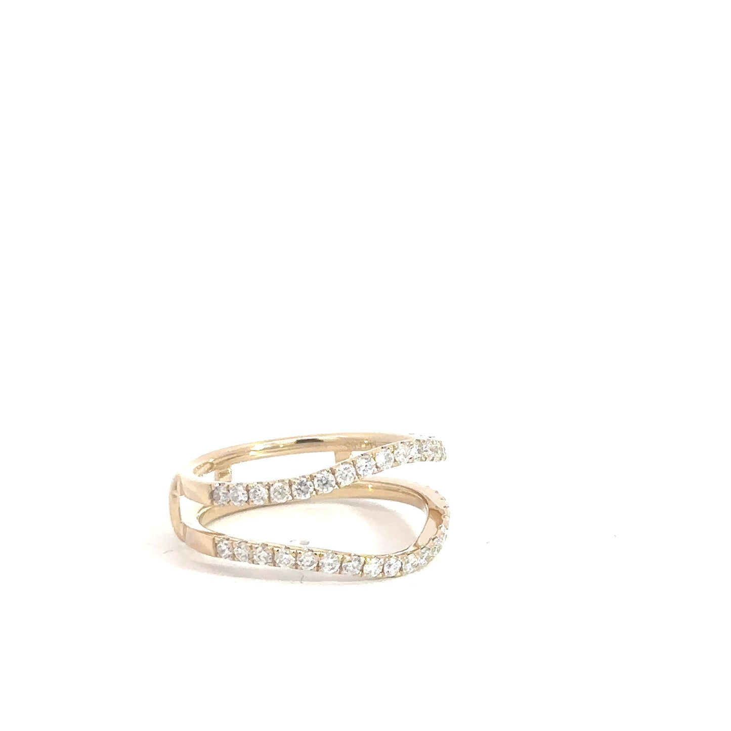 14k Yellow Gold Diamond Ring Jacket .55cttw