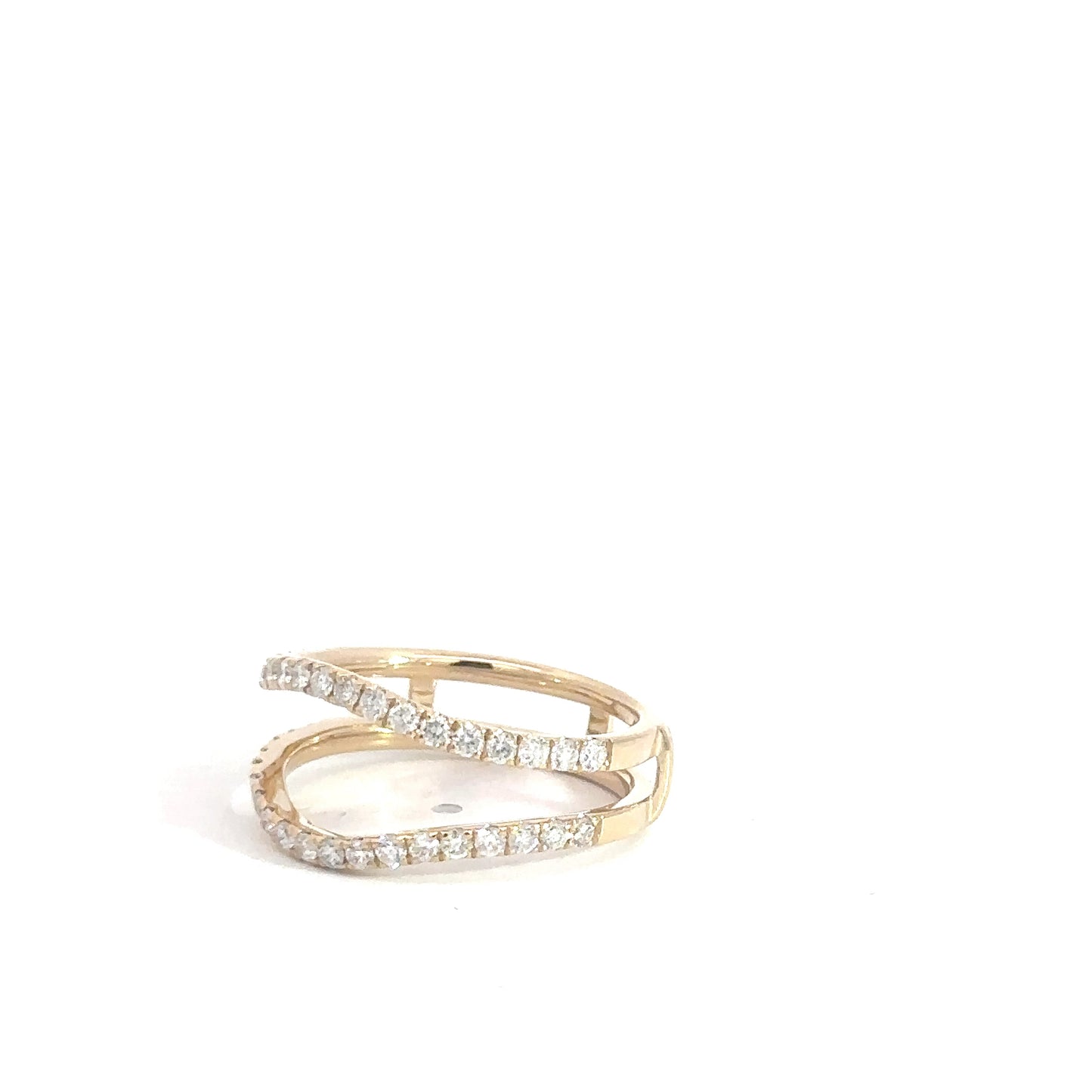 14k Yellow Gold Diamond Ring Jacket .55cttw