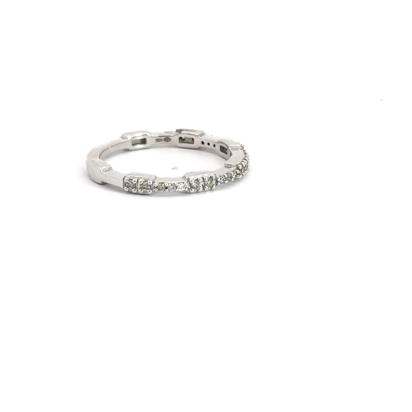 10k White Gold .17cttw Fashion Ring