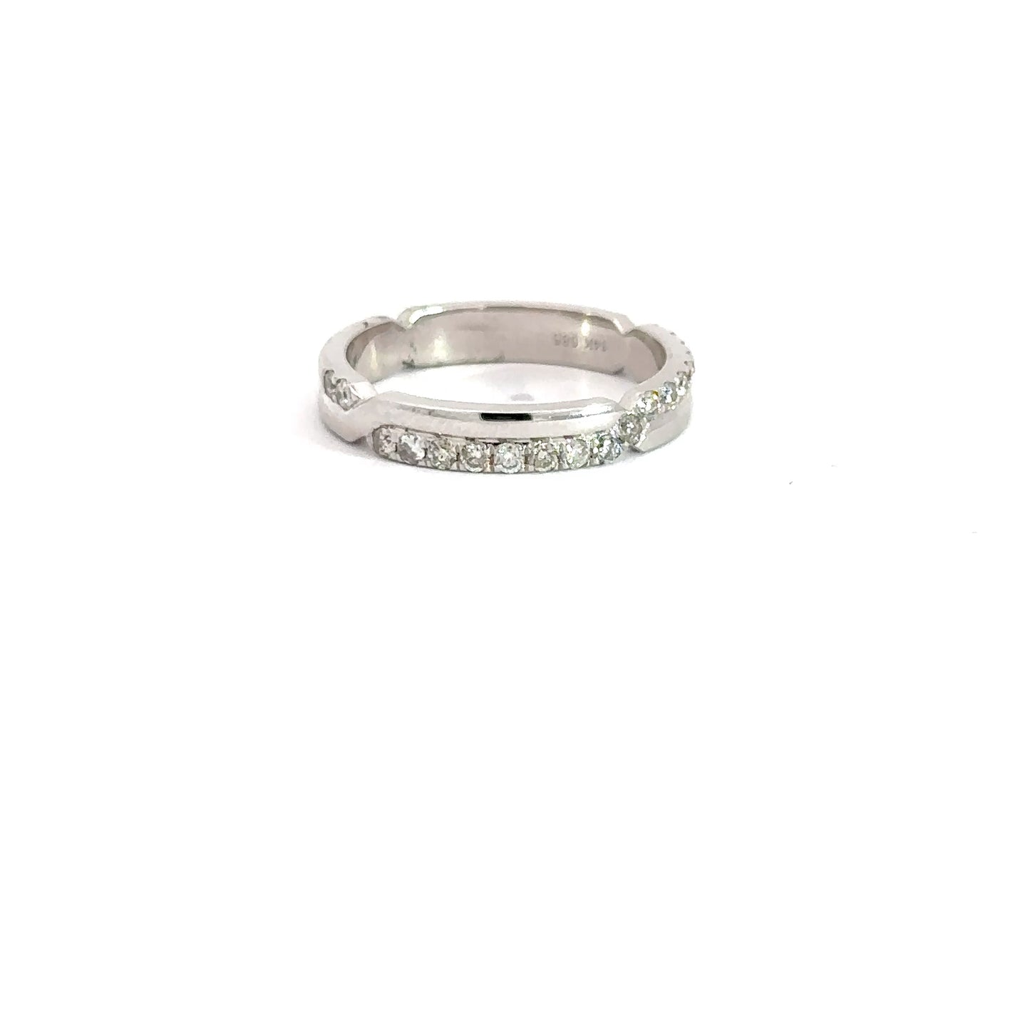 14k White Gold Diamond Ring