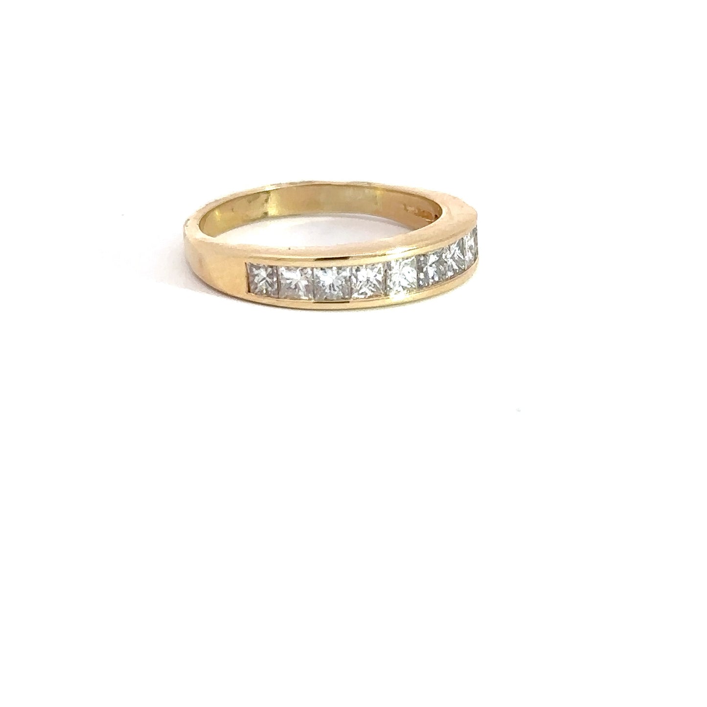 14k Yellow Gold Diamond Channel Band 1cttw