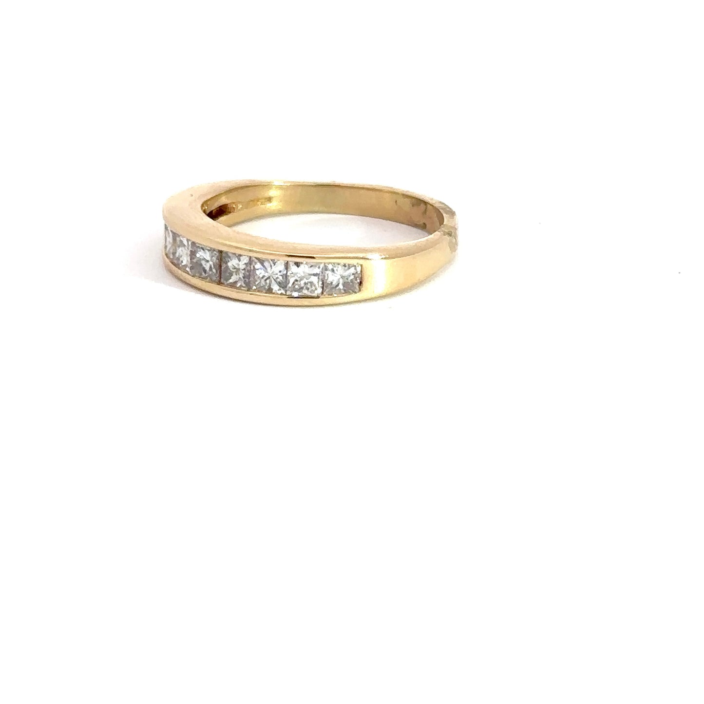 14k Yellow Gold Diamond Channel Band 1cttw