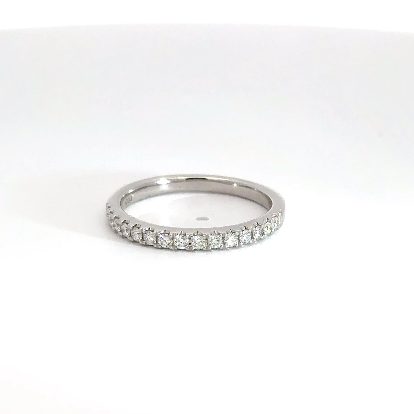 14k White Gold Diamond Bands .26cttw