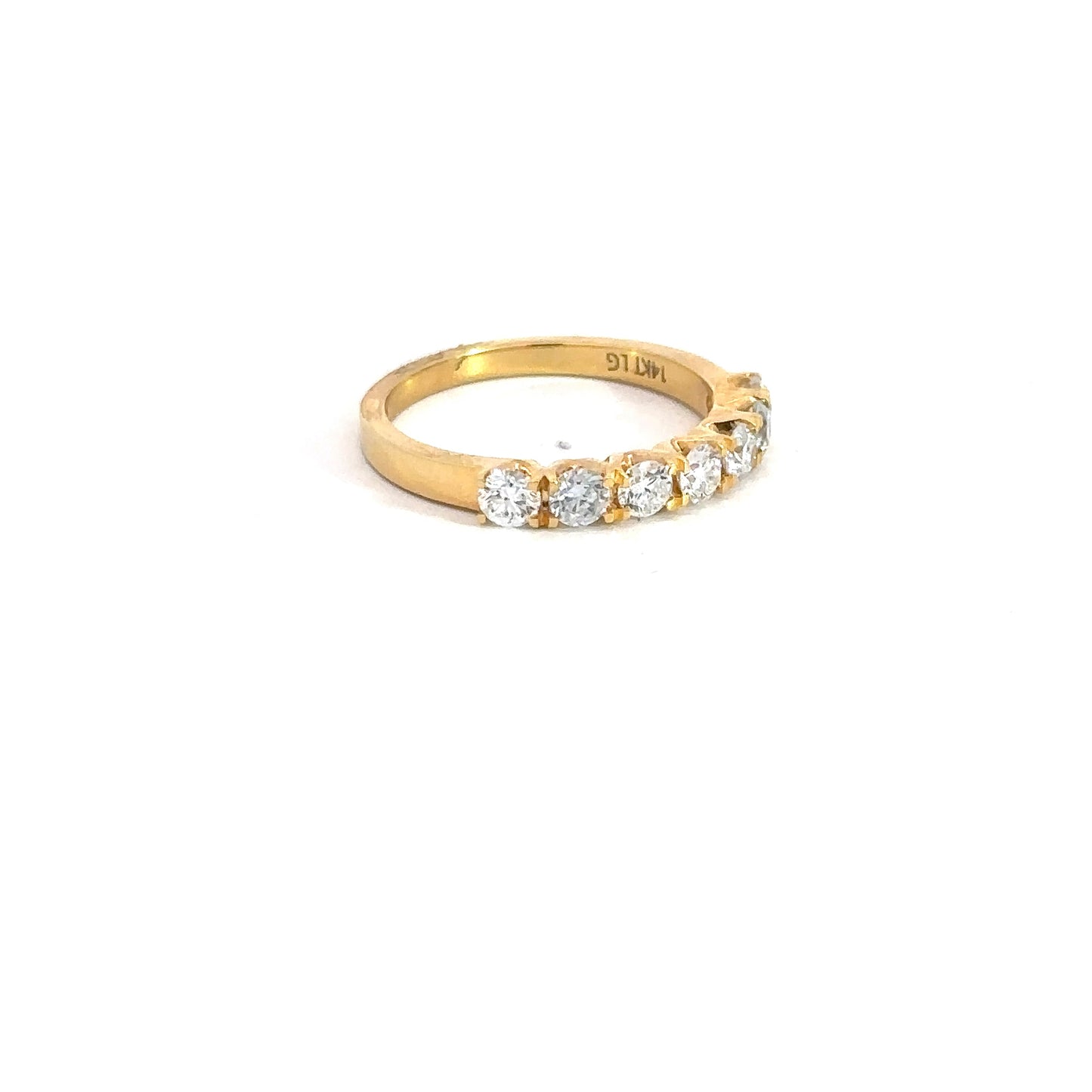 14k Yellow Gold Lab Grown Diamond Band .71cttw