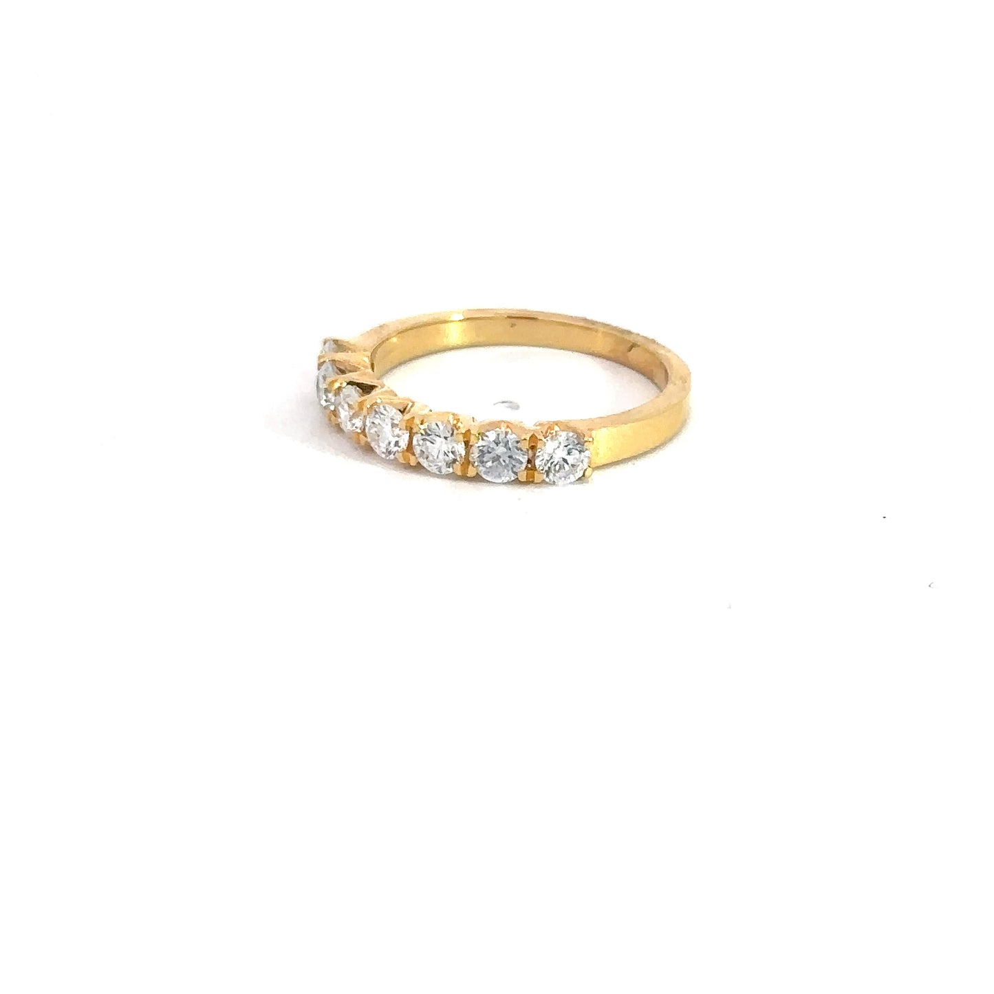 14k Yellow Gold Lab Grown Diamond Band .71cttw