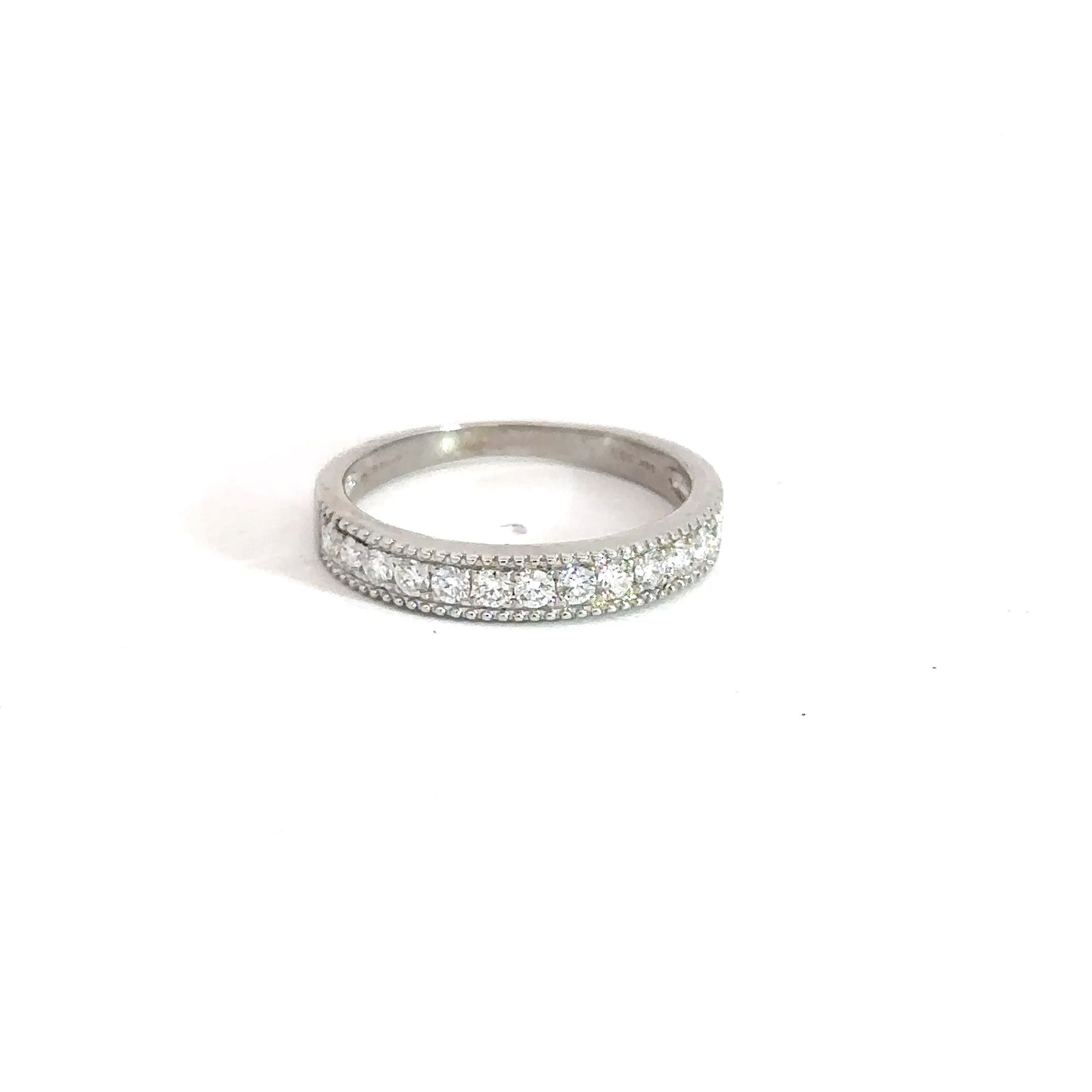 Lady's 14k White Gold .38cttw Diamond Band