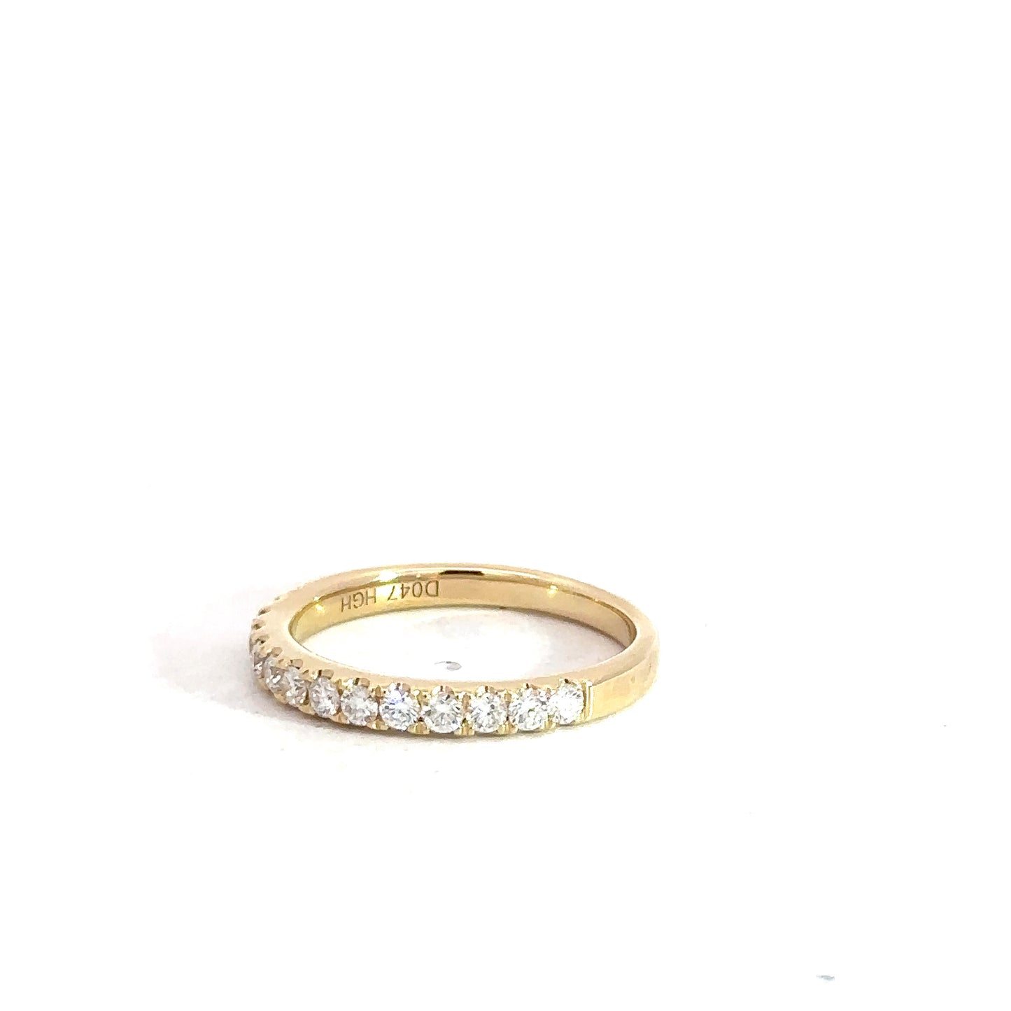 14k Yellow Gold Diamond Band .47cttw