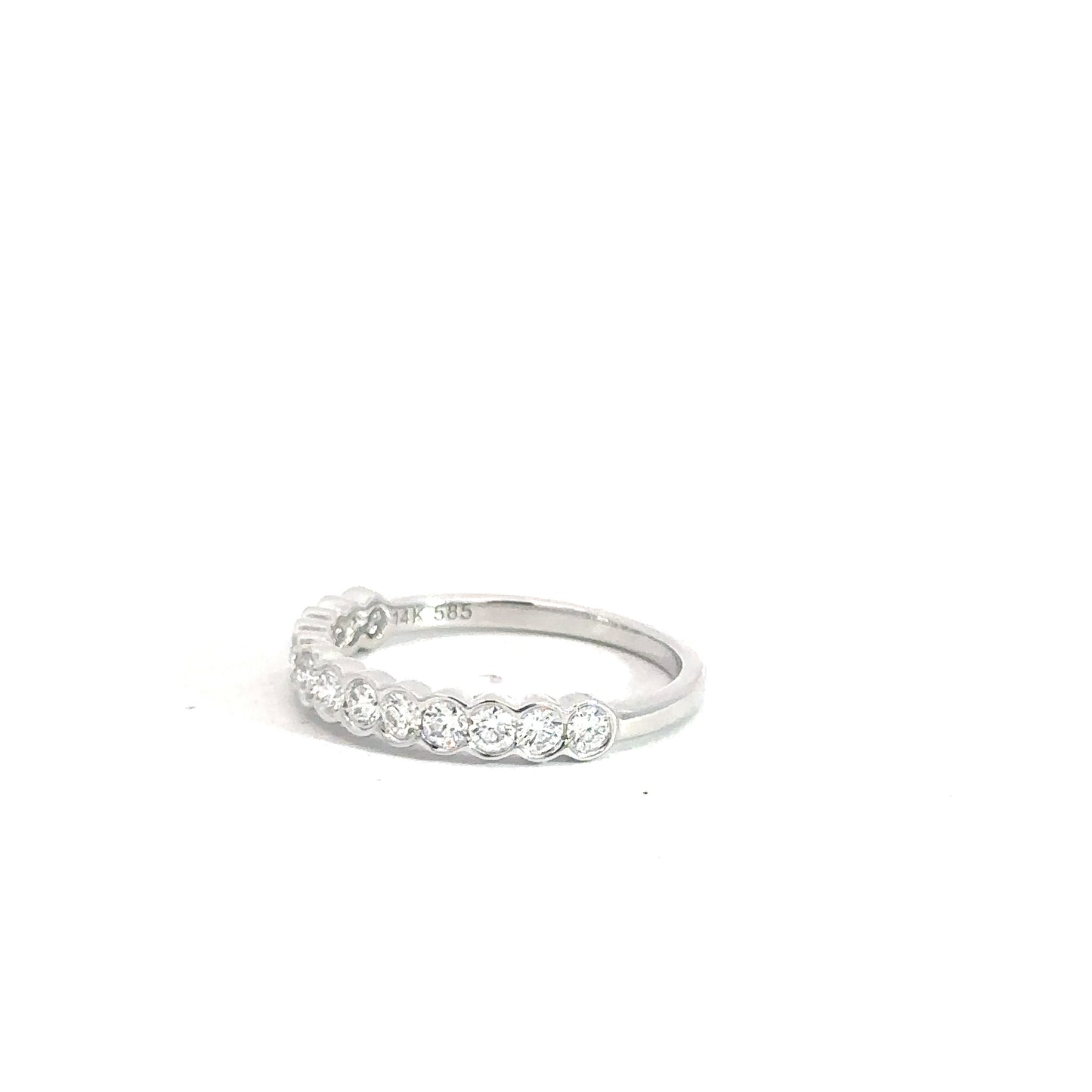 14k White Gold Diamond Band .50cttw