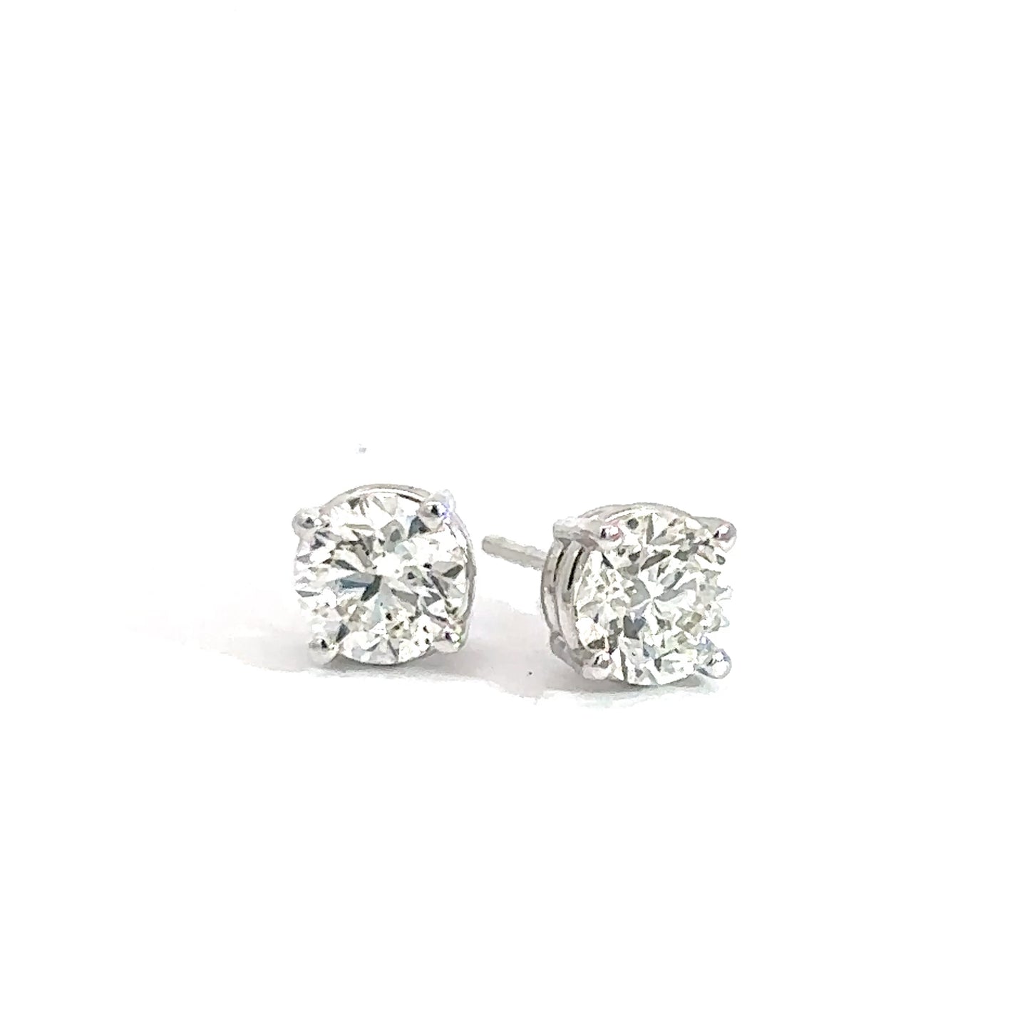 14k White Gold 1.20cttw Diamond Studs