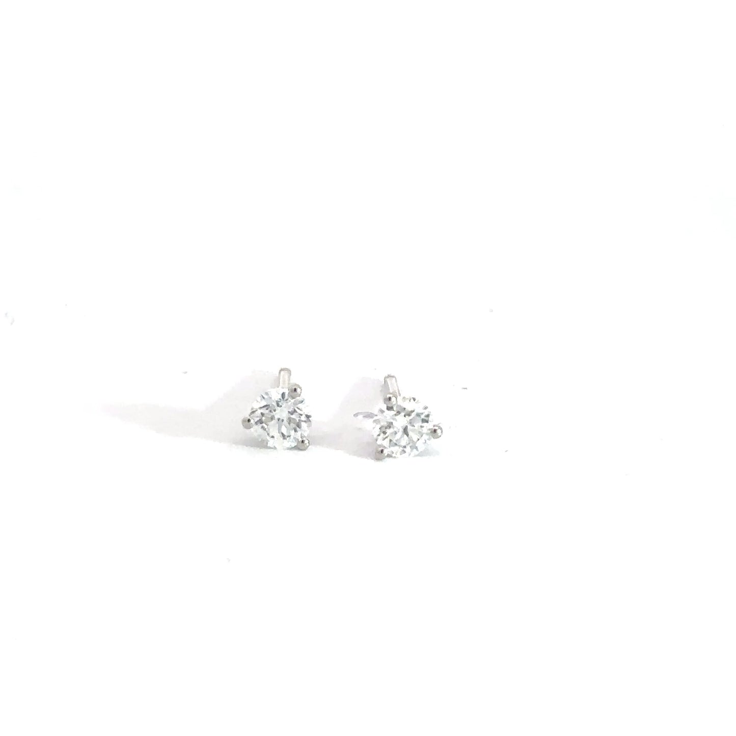 14k White Gold .55cttw Lab Diamond Studs