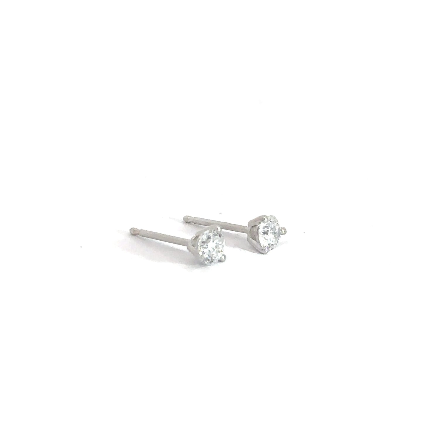 14k White Gold .55cttw Lab Diamond Studs