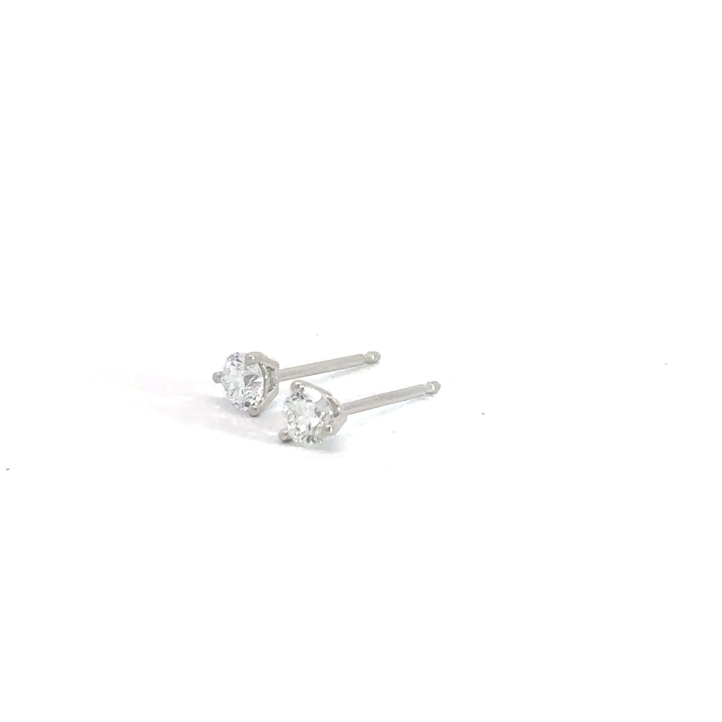 14k White Gold .55cttw Lab Diamond Studs