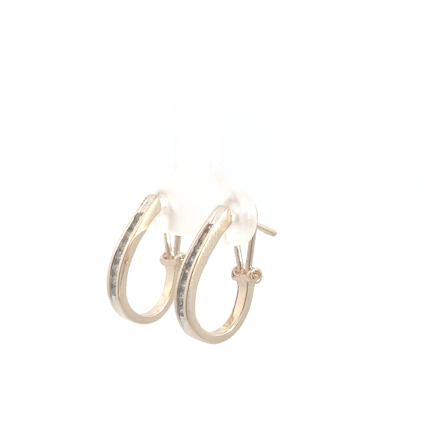 Lady's 14k Yellow Gold Diamond Hoops .25cttw