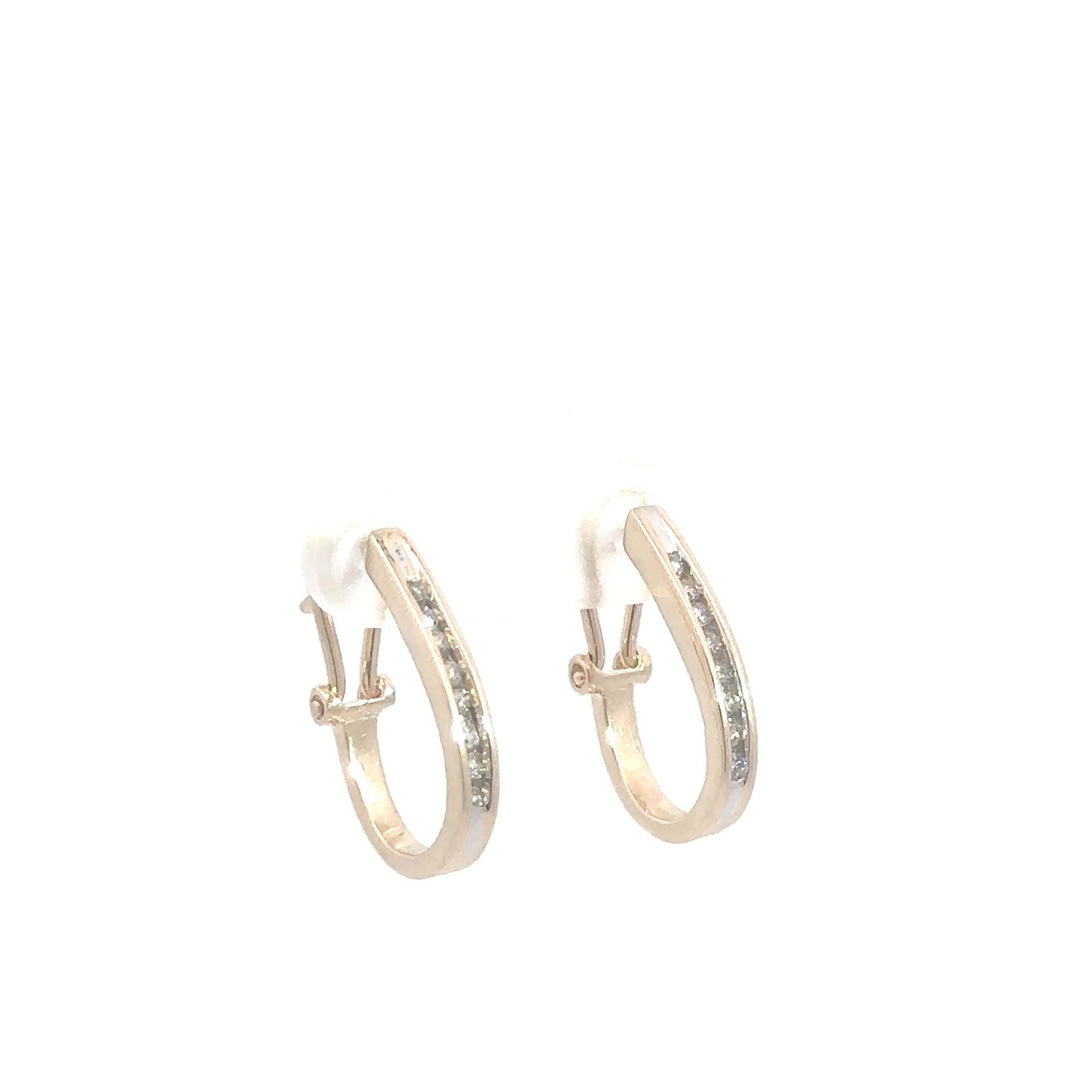 Lady's 14k Yellow Gold Diamond Hoops .25cttw