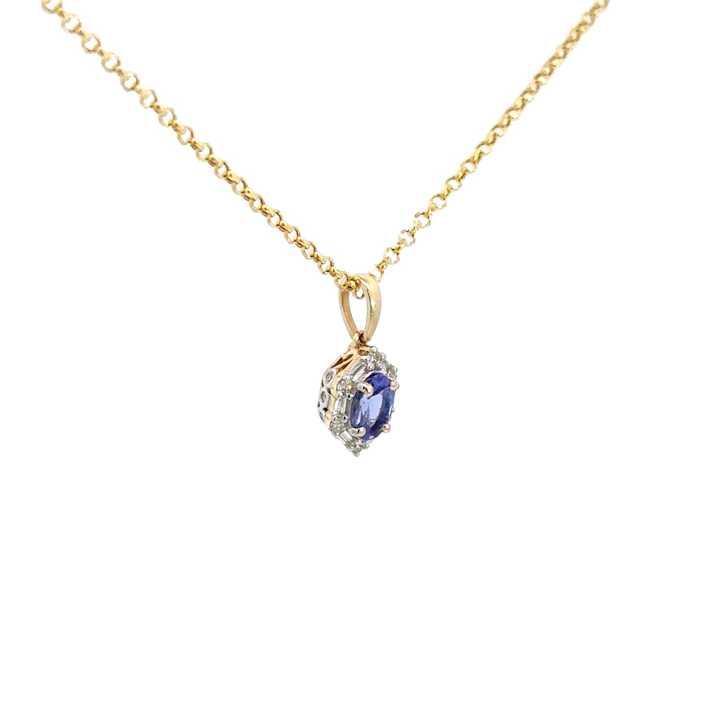 Tanzanite and Diamond Pendant