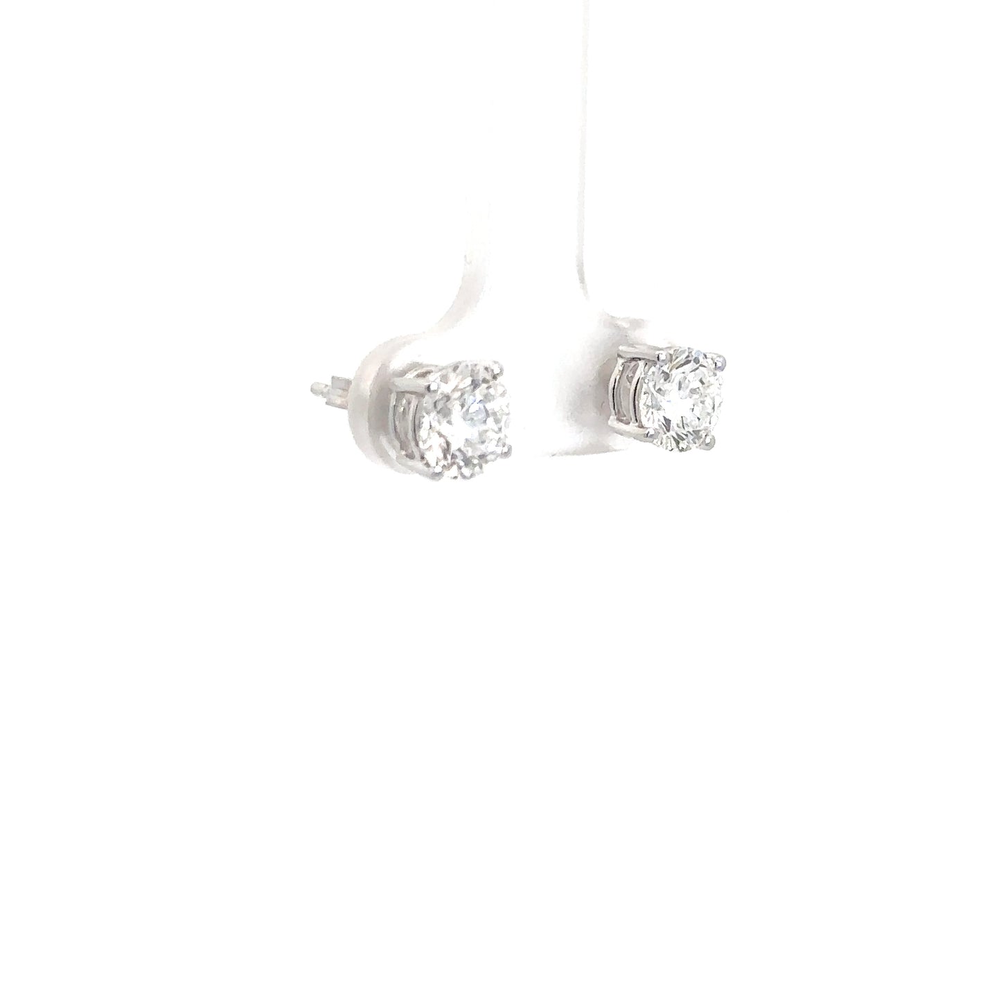 14k White Gold Lab Grown Diamond Studs 2.07cttw