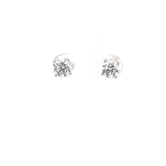 14k White Gold Lab Grown Diamond Studs 2.07cttw