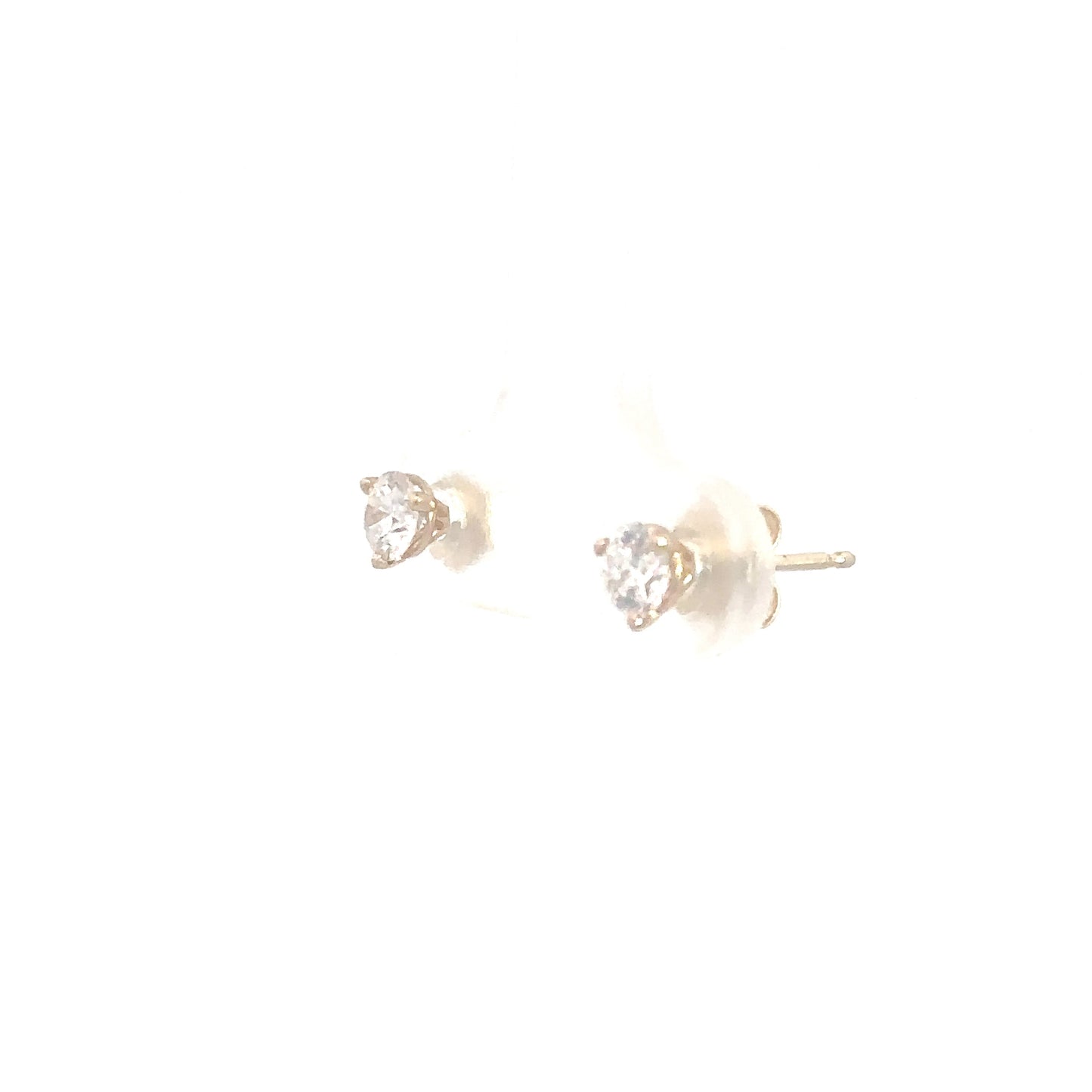 14k Yellow Gold Lab Grown Diamond Studs .50cttw