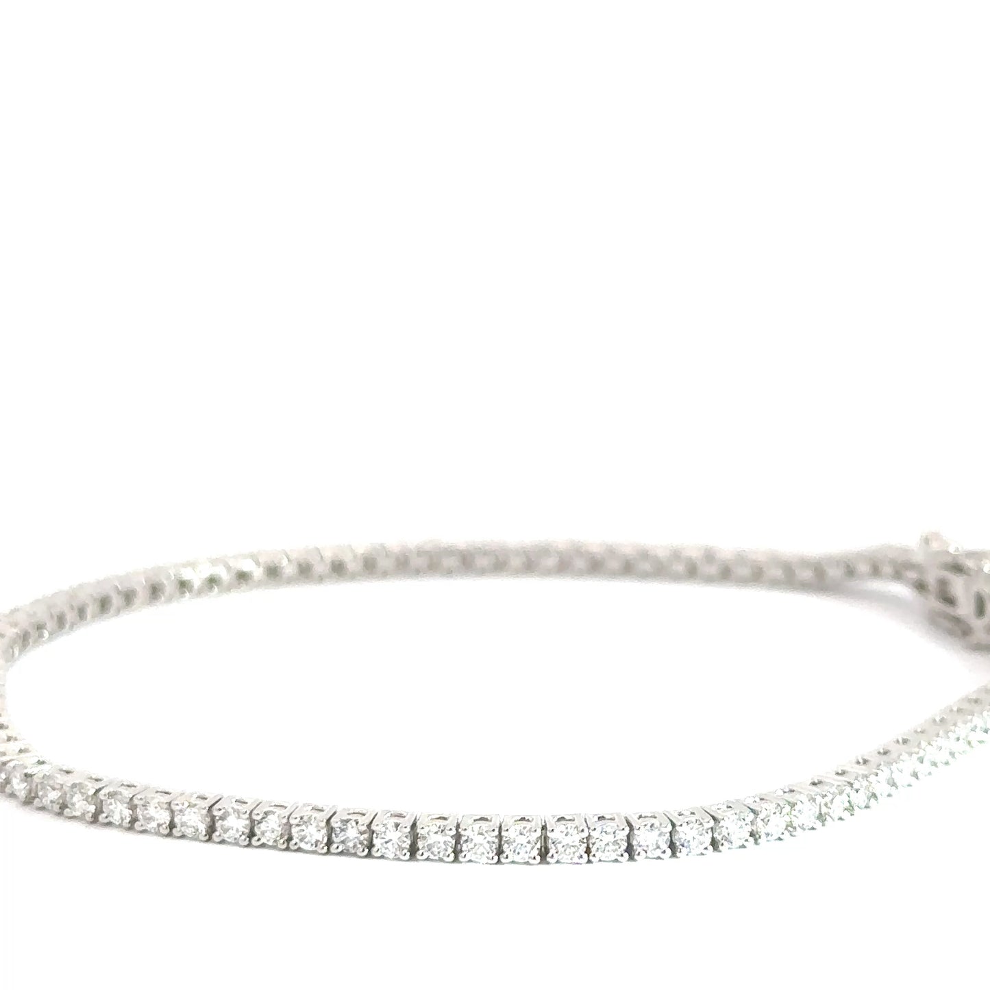 14k Yellow Gold 3cttw Tennis Bracelet