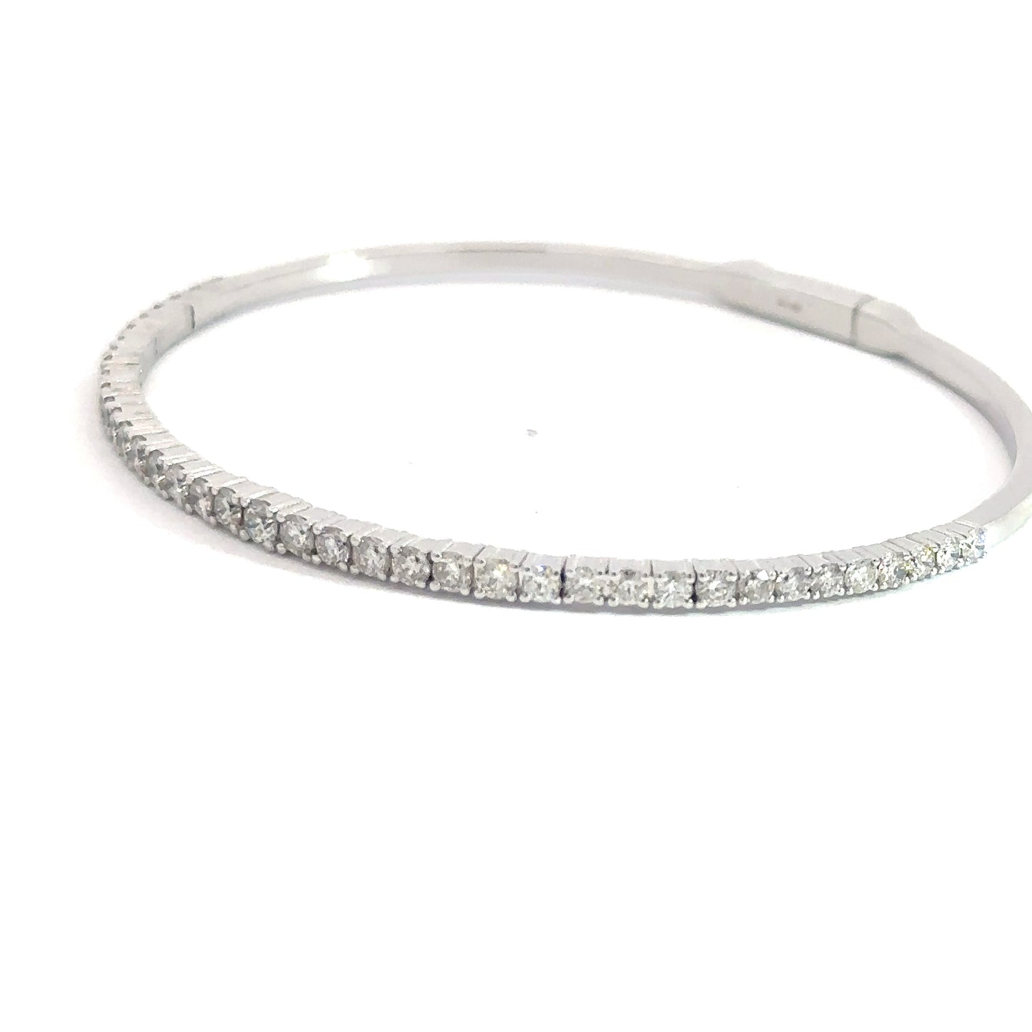 Lady's 14k White Gold Diamond Bracelet 1.67cttw