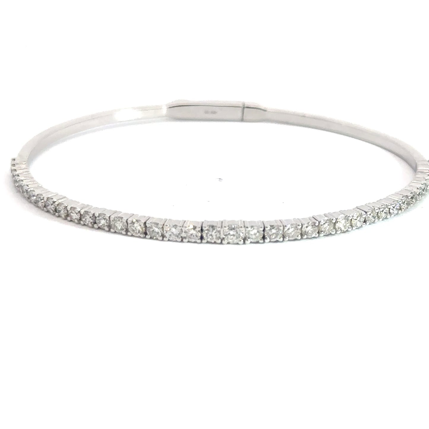 Lady's 14k White Gold Diamond Bracelet 1.67cttw