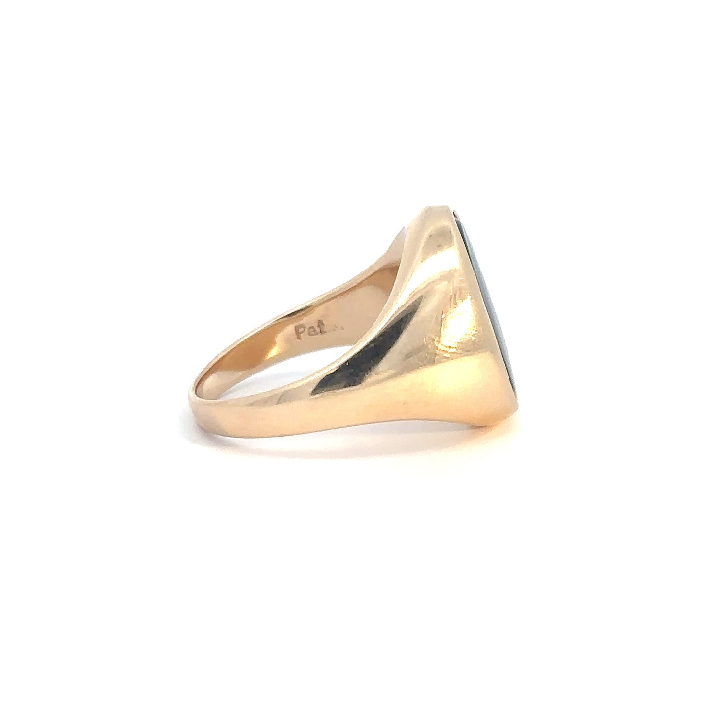 14k Yellow Gold Black Onyx Ring