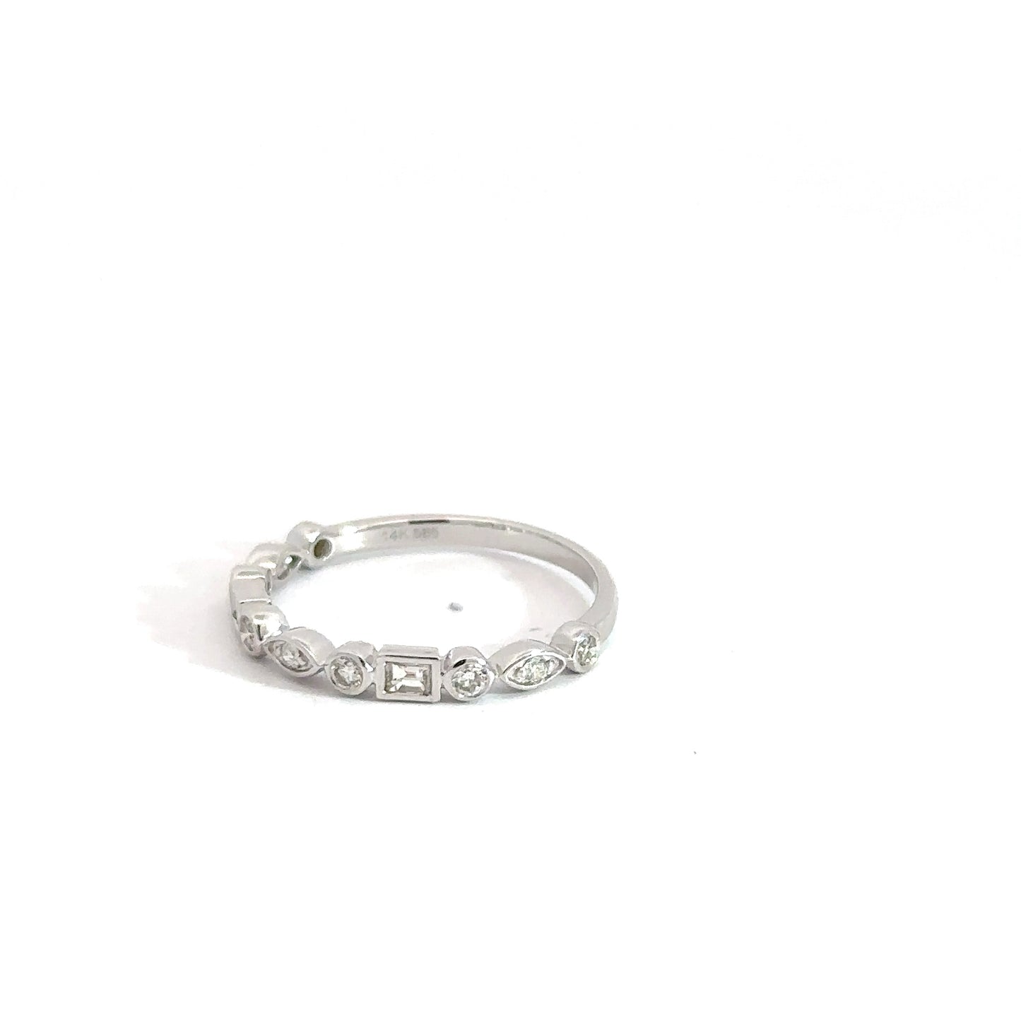 Lady's 14k White Gold Diamond Ring .26cttw
