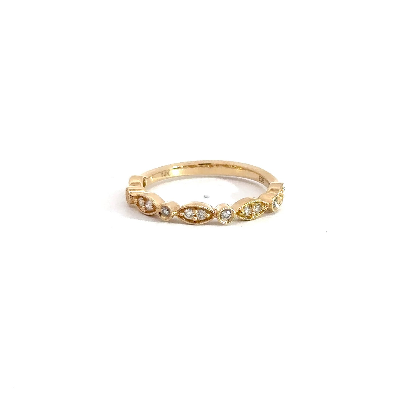 14k Yellow Gold Diamond Fashion RIng .25cttw