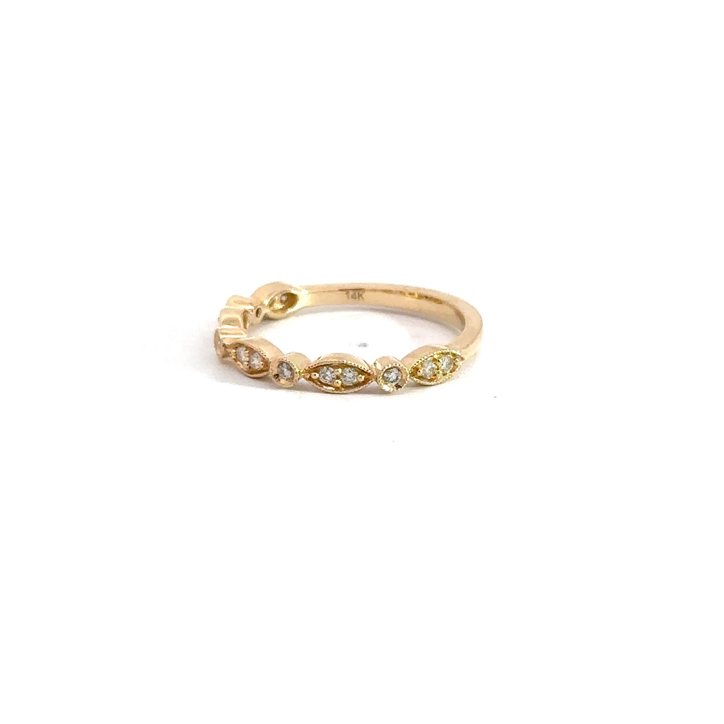 14k Yellow Gold Diamond Fashion RIng .25cttw