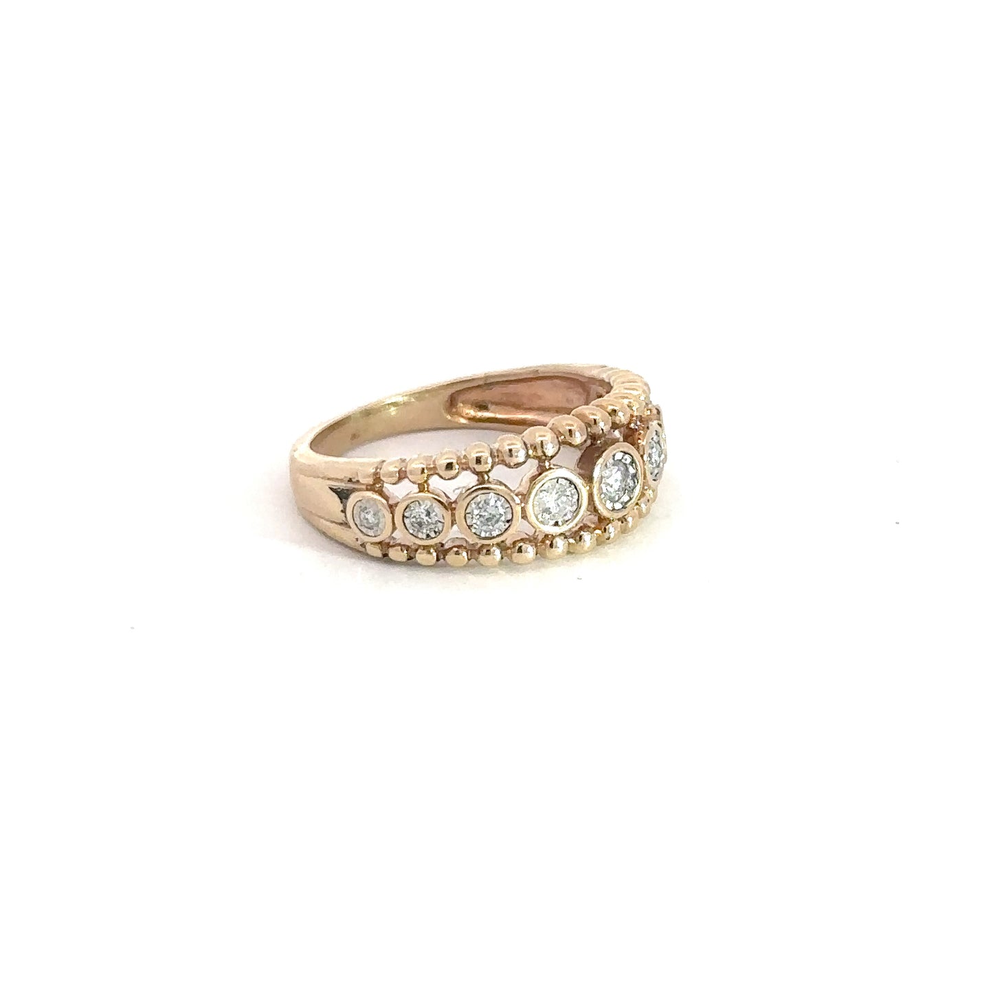 Lady's 10k Yellow Gold Diamond Fashion Ring .25cttw