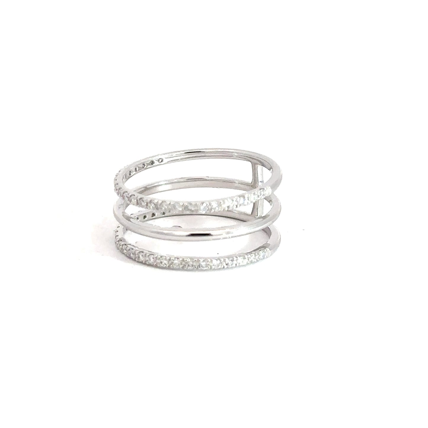 14k White Gold Diamond Fashion Ring .30cttw