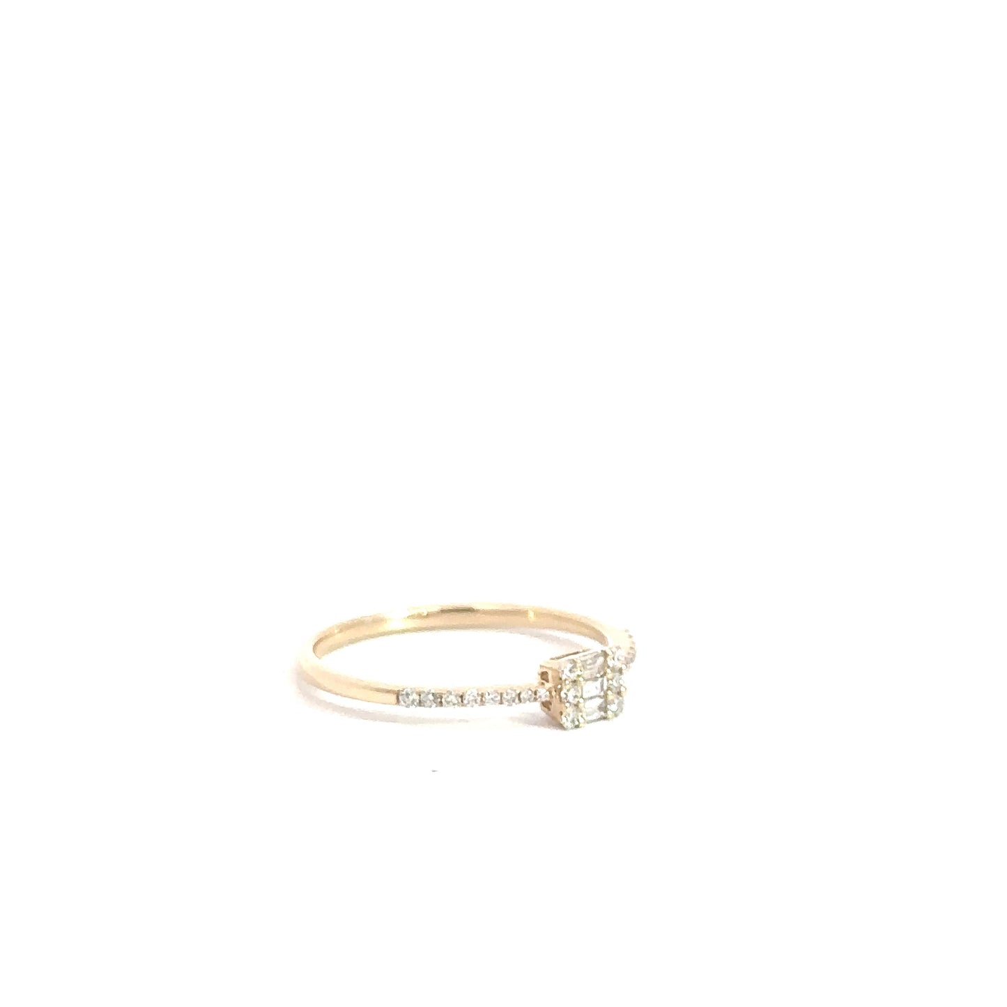 14k Yellow Gold Diamond Ring .20cttw