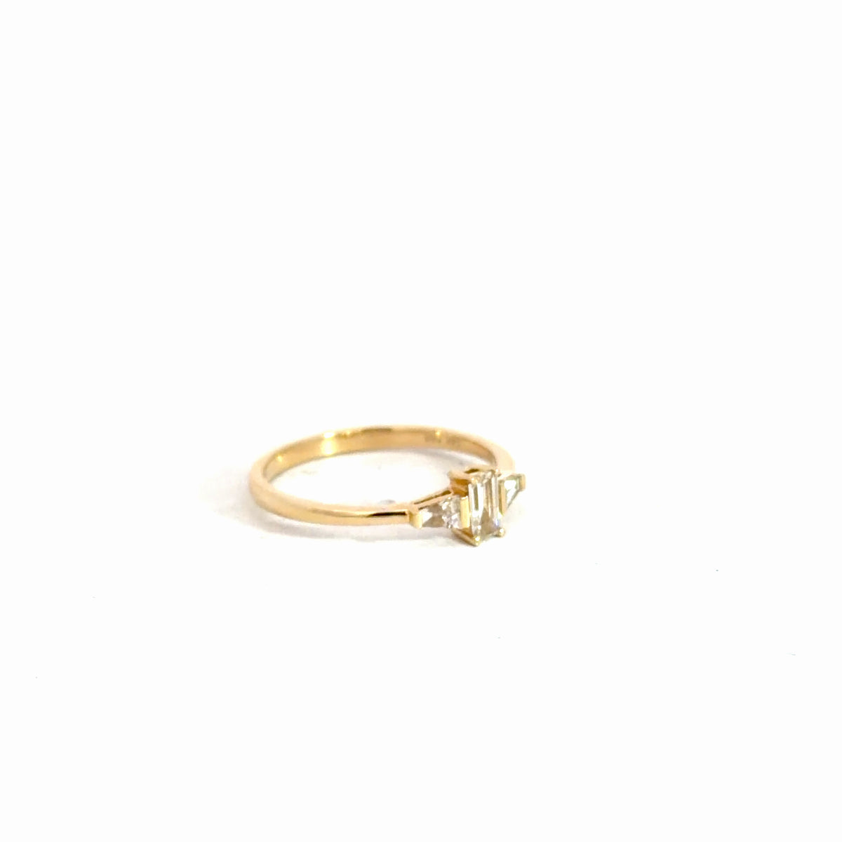 14k Yellow Gold Baguette Ring .35cttw