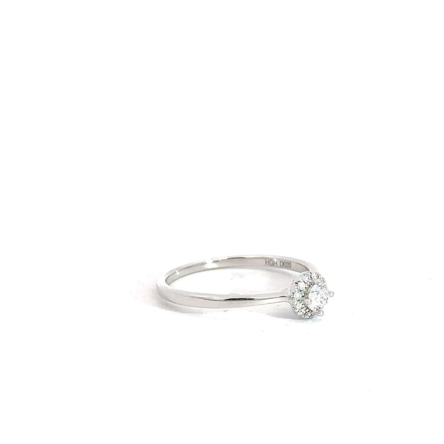 14k White Gold Diamond Ring .20cttw