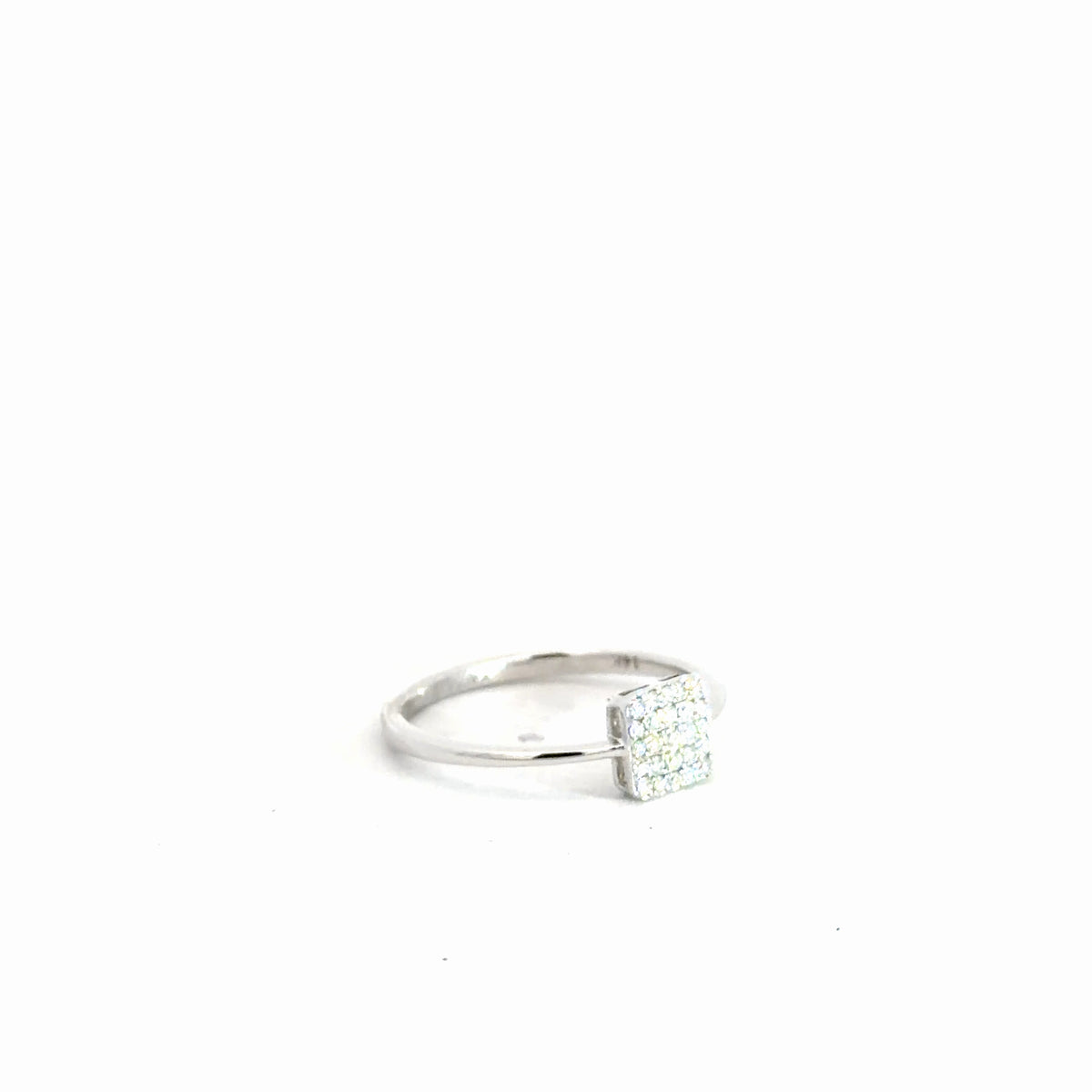 14k White Gold Diamond Fashion Ring