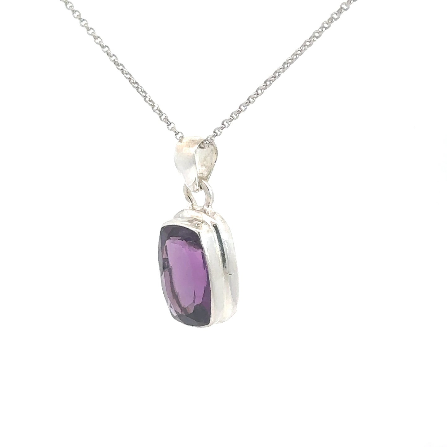 Sterling Silver Amethyst Pendant