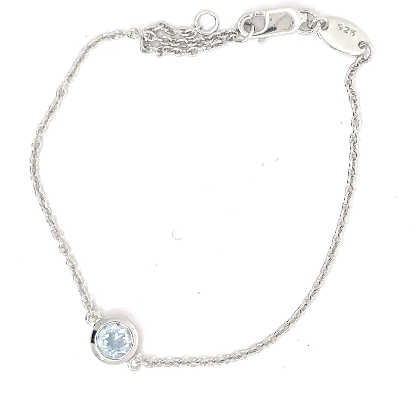 Sterling Silver Aquamarine Bracelet