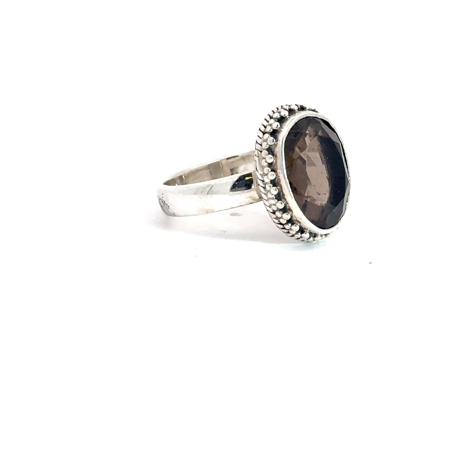 Sterling Silver Smoky Quartz Ring