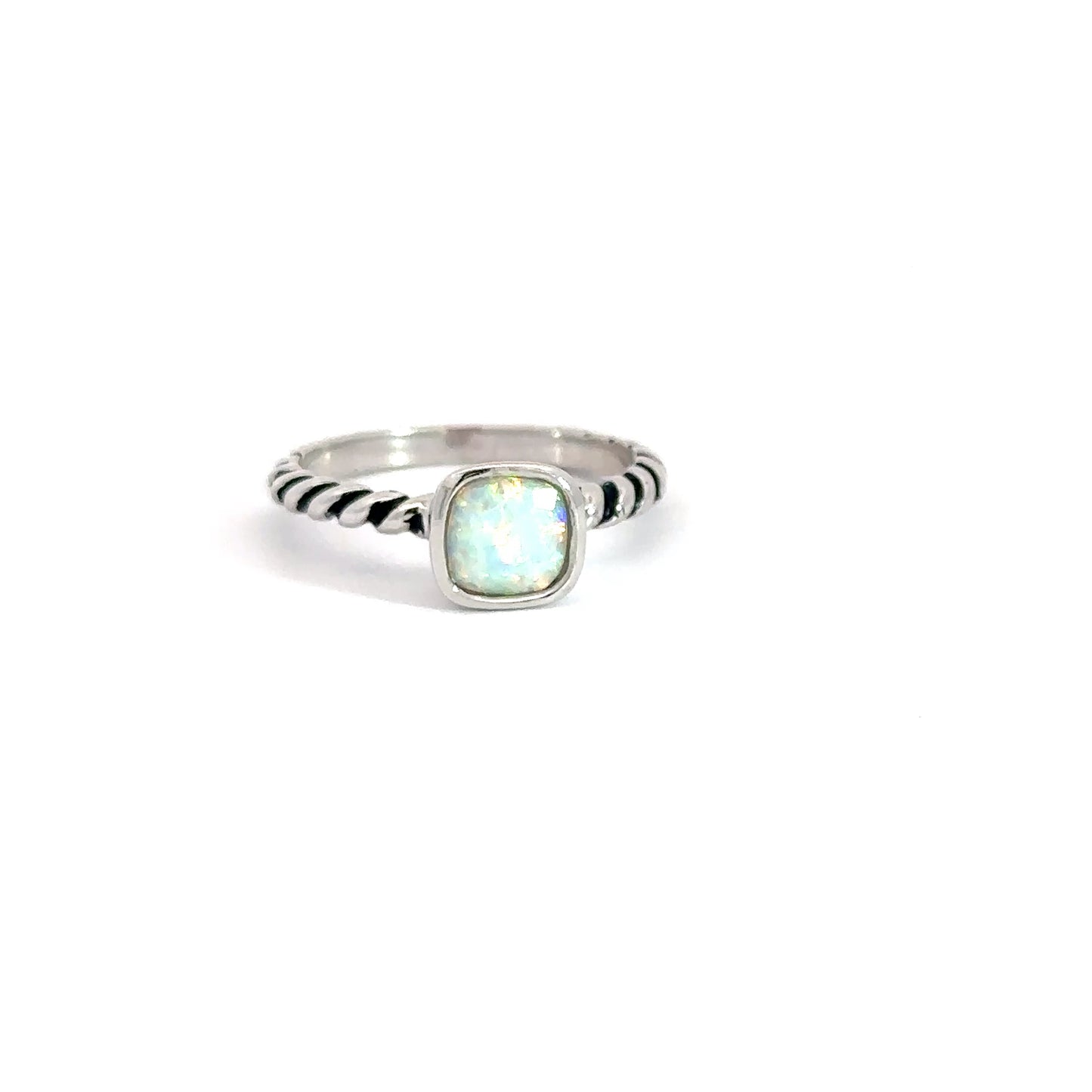 Sterling Silver Opal Ring
