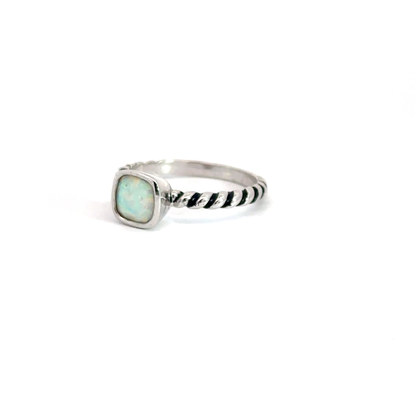 Sterling Silver Opal Ring