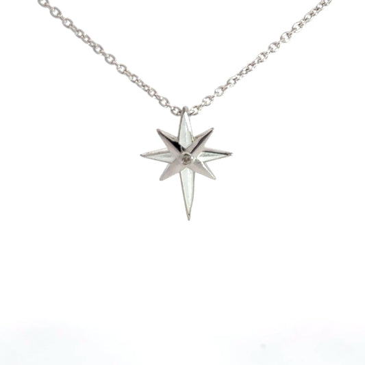 Sterling Silver North Star Pendant