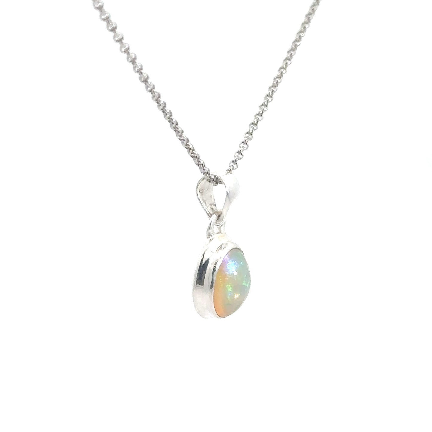 Sterling Silver Opal Pendant