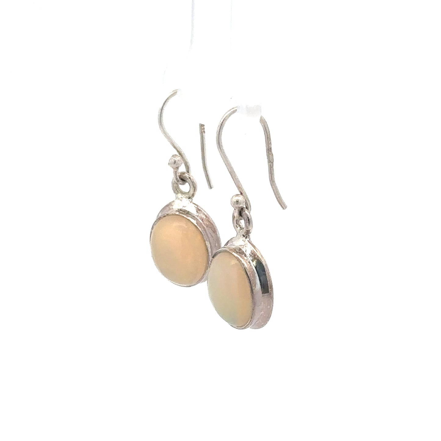 Sterling Silver Opal Dangle Earrings