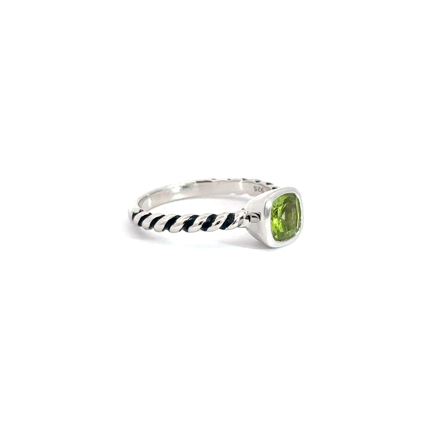Sterling Silver Peridot Ring